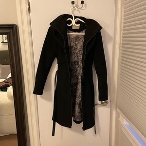 Soia & Kyo Black Wool Coat w. Hood
